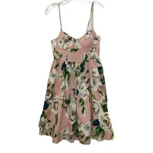 Missguided dress, floral, corset Top Size …